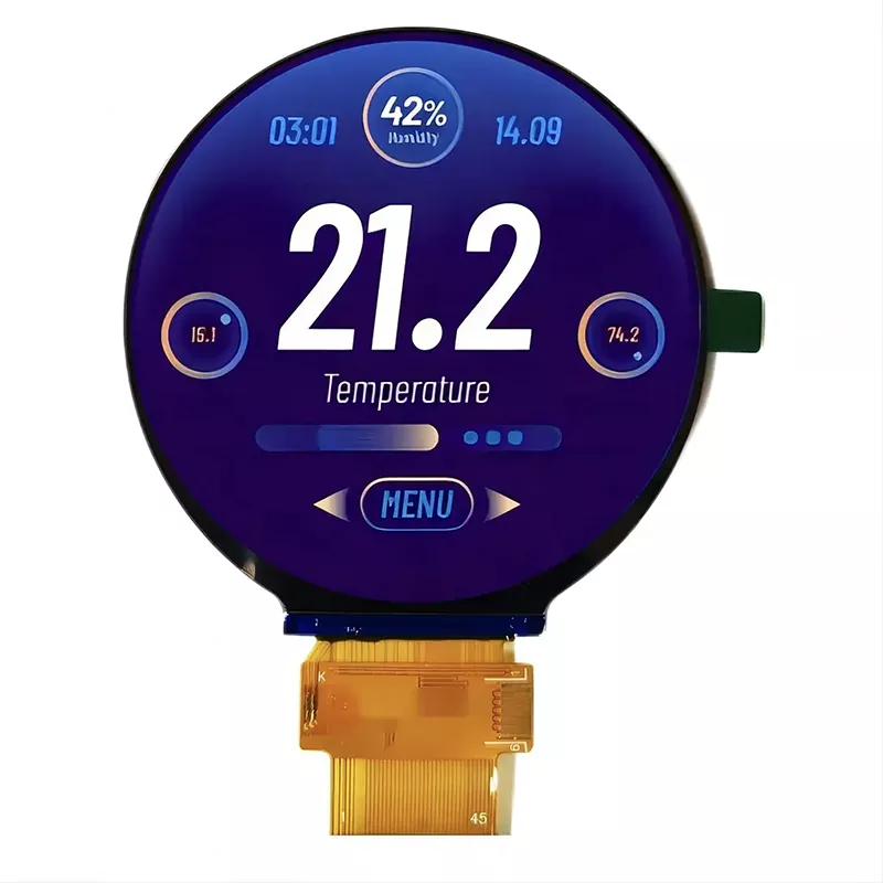 2,76 colio 480x480 apvalus TFT modulis