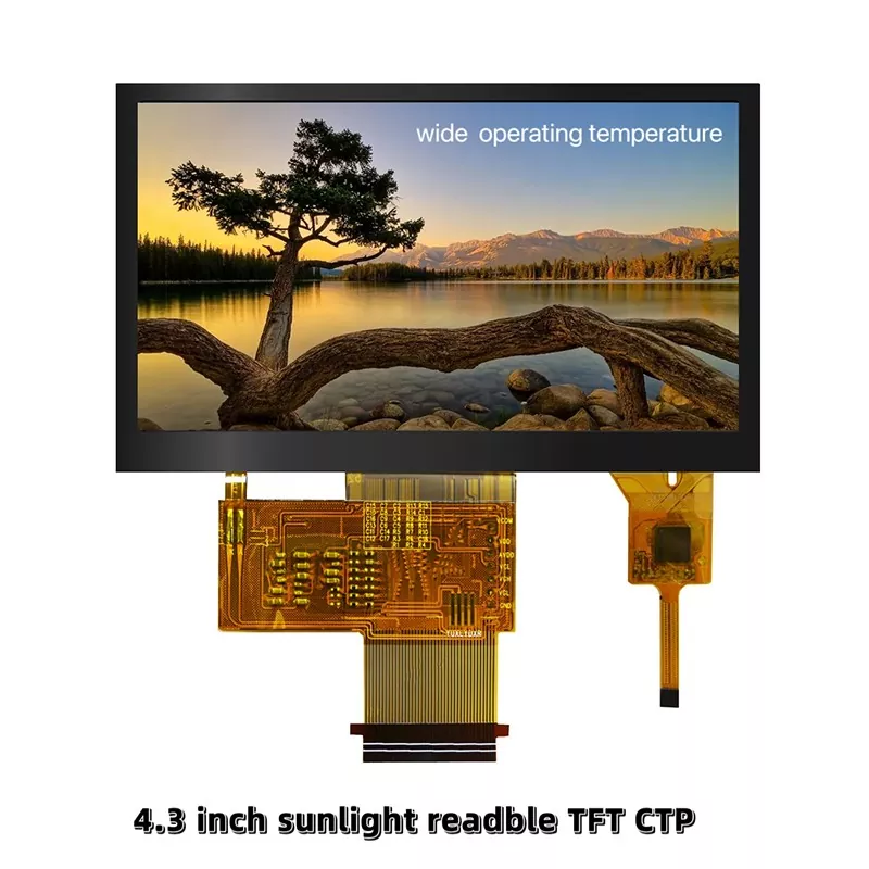 4,3 colio 480x272 su jutikliniu ekrano TFT moduliu