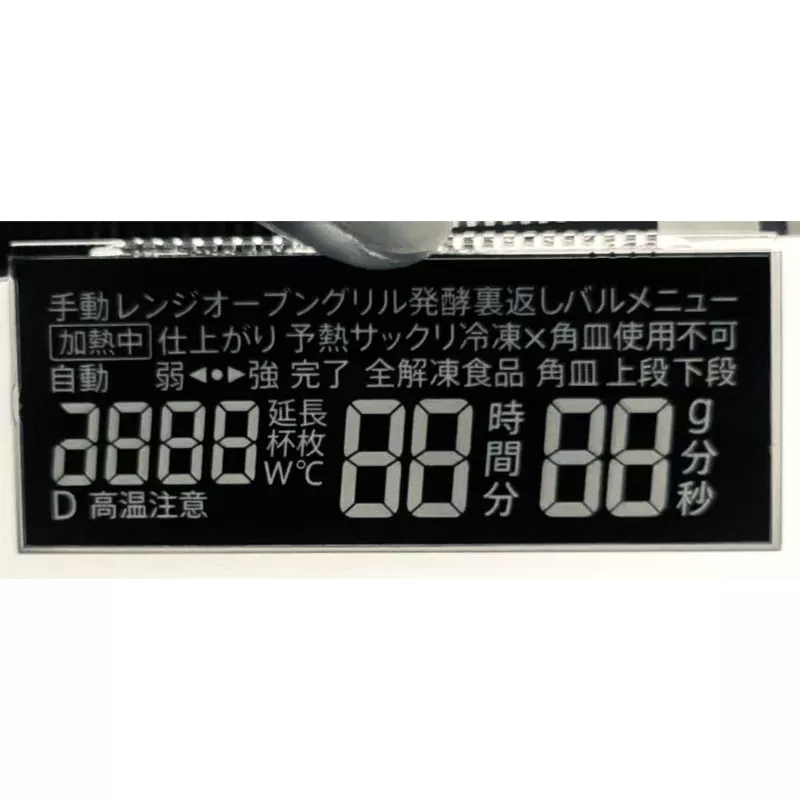 VA segmento LCD modulis